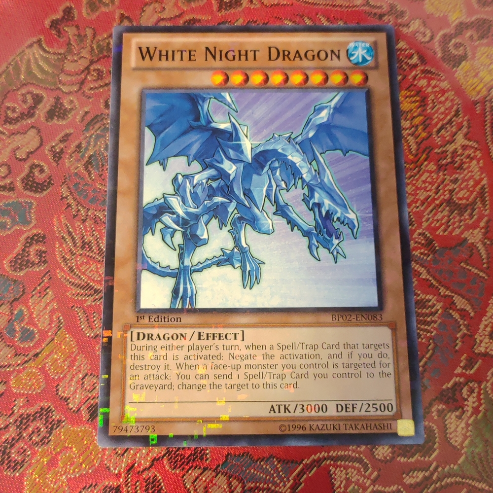 Yu Gi Oh TCG White Night Dragon 1st Edition